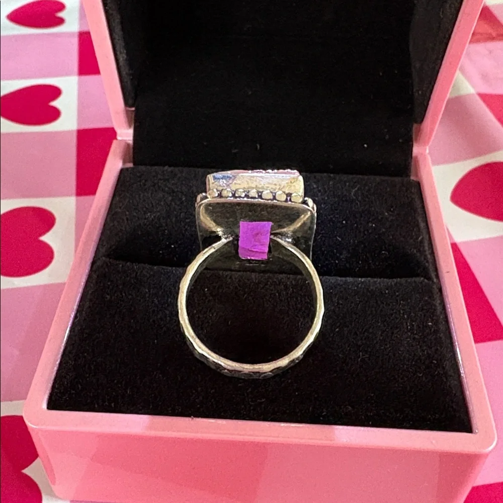 Sterling Silver Plated Fashion Ring size 6.5